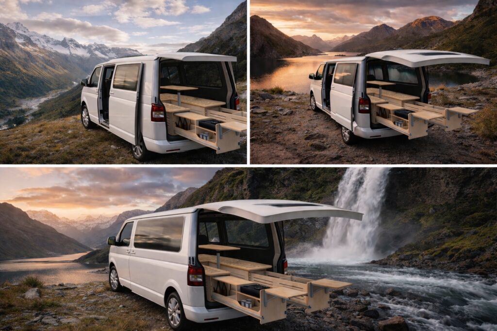 Camperbouw Utrecht Camperbox Op Maat Buscamper Minicamper Zelfbouw Camper Box Uitschuif Lades Camper Module Transporter Bus